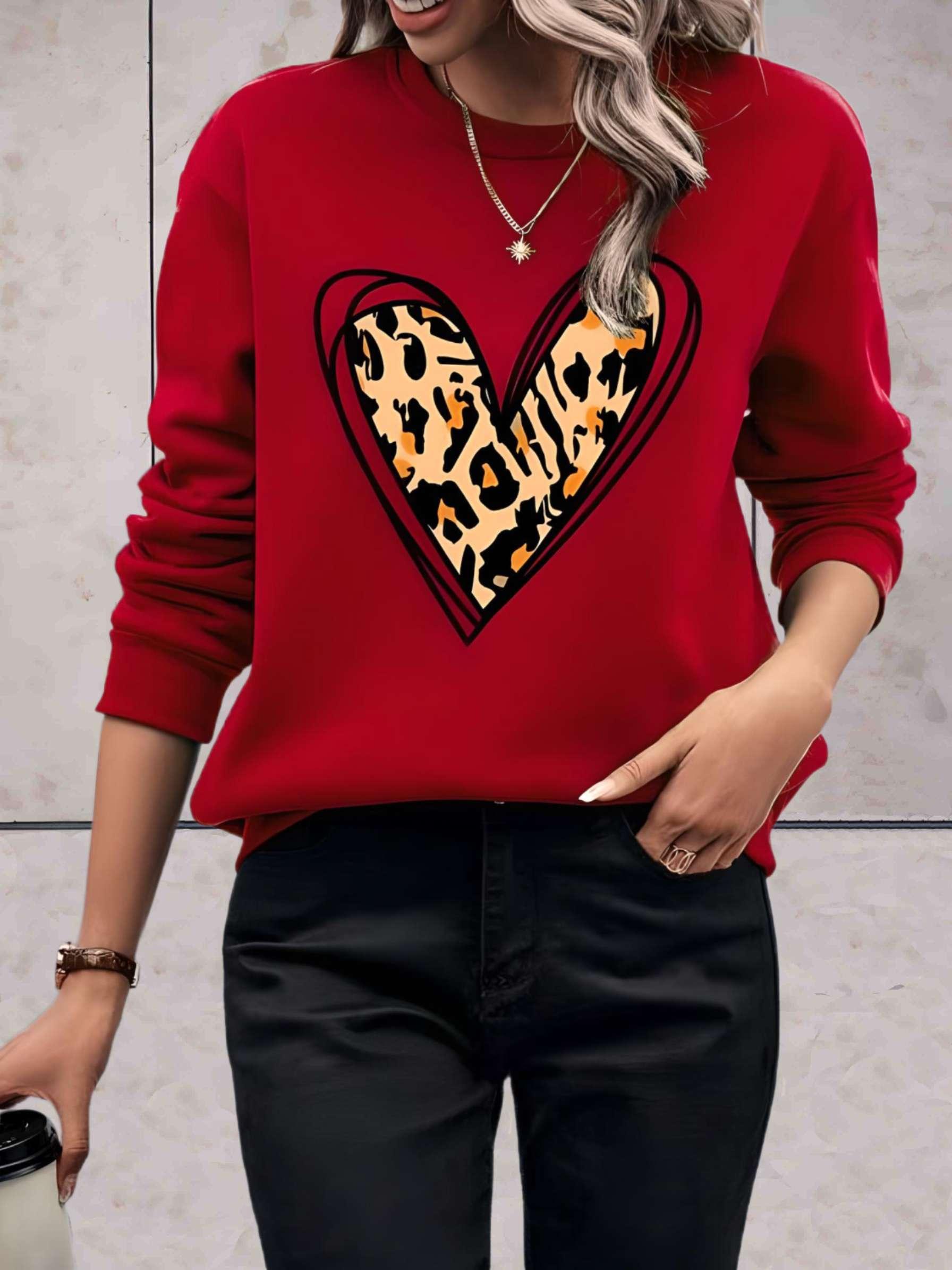 Sky - Modischer und Bequemer Pullover mit Herzmuster-CALLISTARI