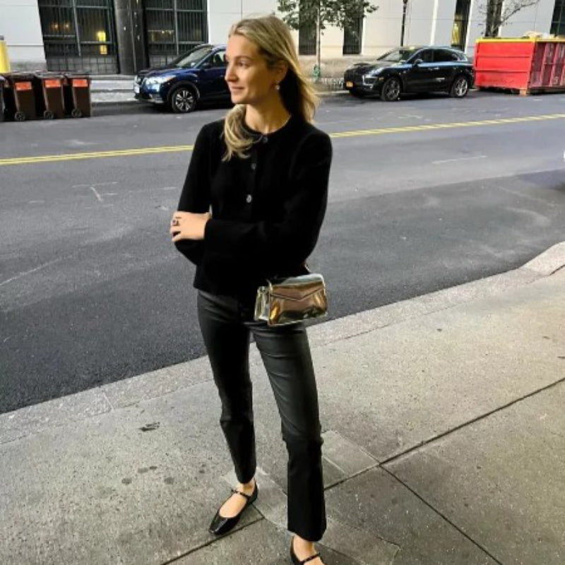 Stylish Slimming Button Knitted Cardigan Sweater-CALLISTARI