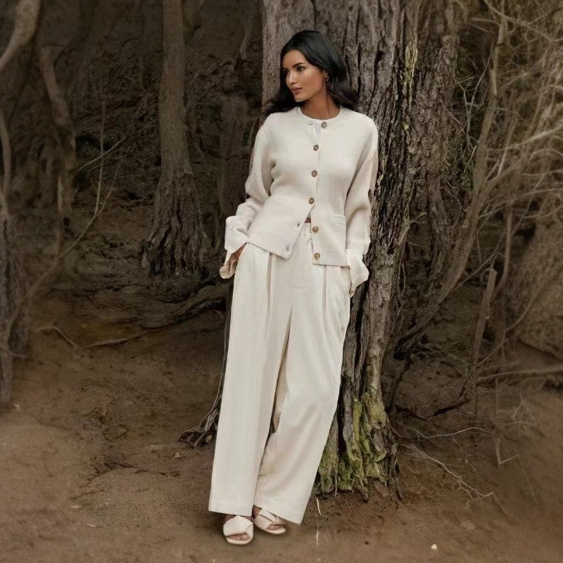 Stylish Slimming Button Knitted Cardigan Sweater-CALLISTARI