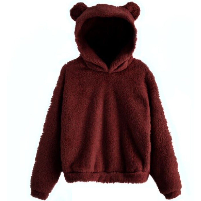 Winter Fluffy Rabbit Style Hoodie-CALLISTARI