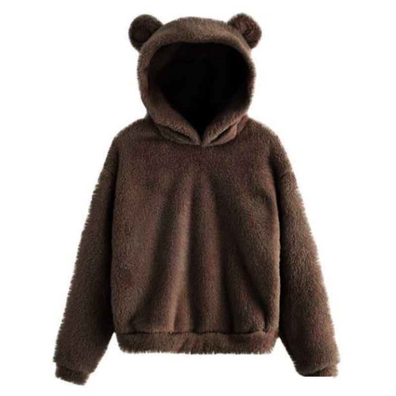 Winter Fluffy Rabbit Style Hoodie-CALLISTARI