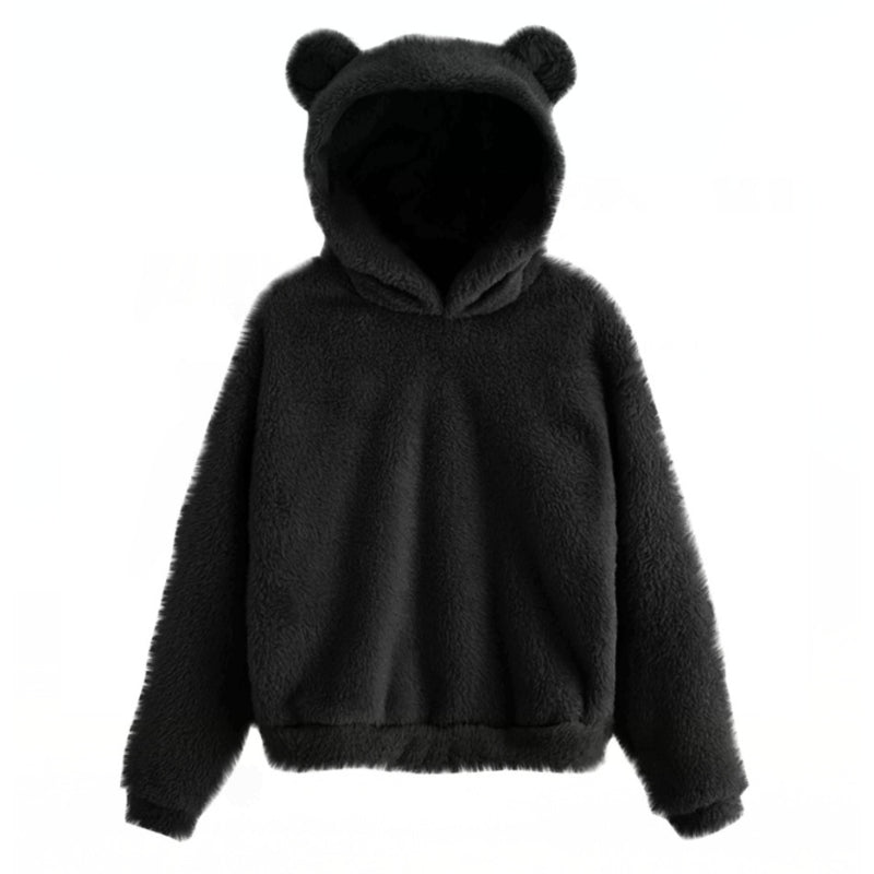 Winter Fluffy Rabbit Style Hoodie-CALLISTARI
