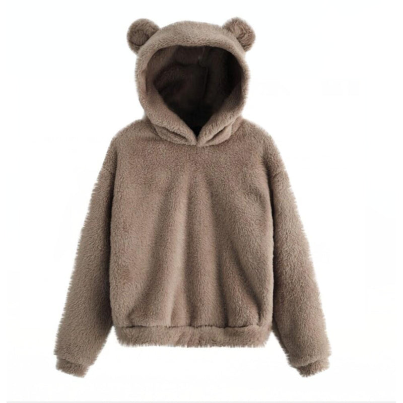 Winter Fluffy Rabbit Style Hoodie-CALLISTARI