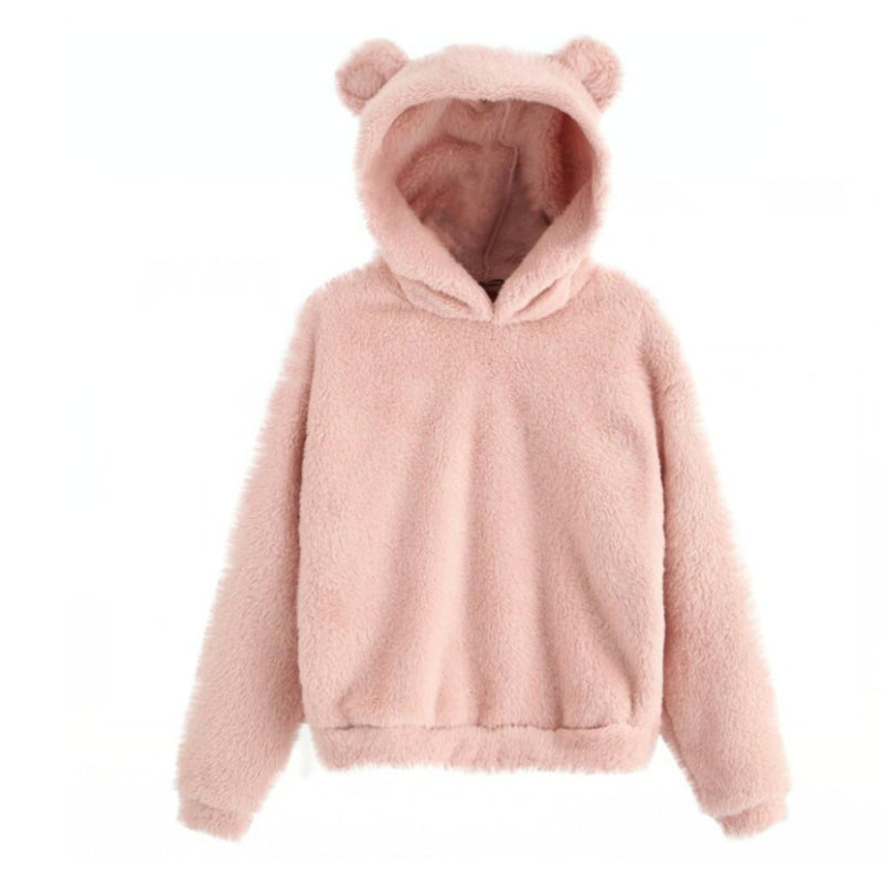 Winter Fluffy Rabbit Style Hoodie-CALLISTARI