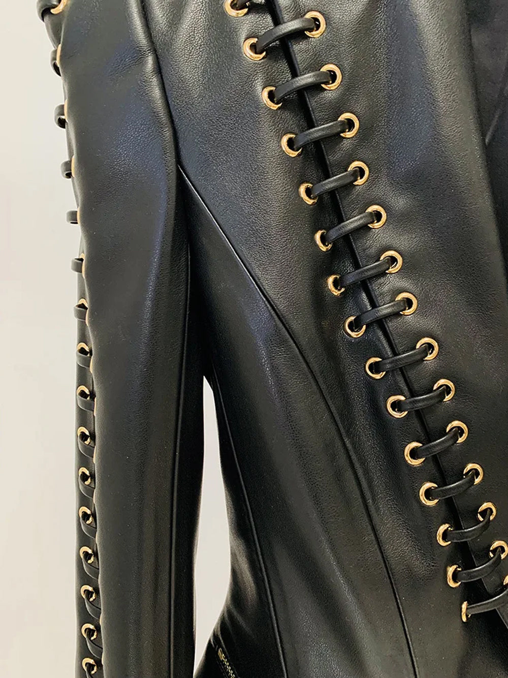 CIATO Laced Leather Blazer-CALLISTARI