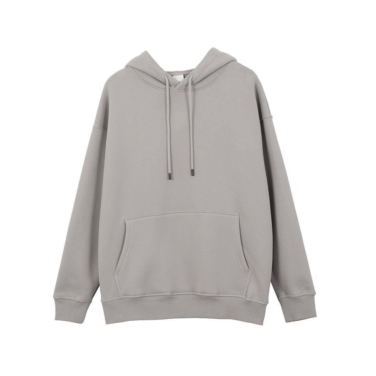 Relaxed Fit Long Fleece Plain Thick Hoodie-CALLISTARI