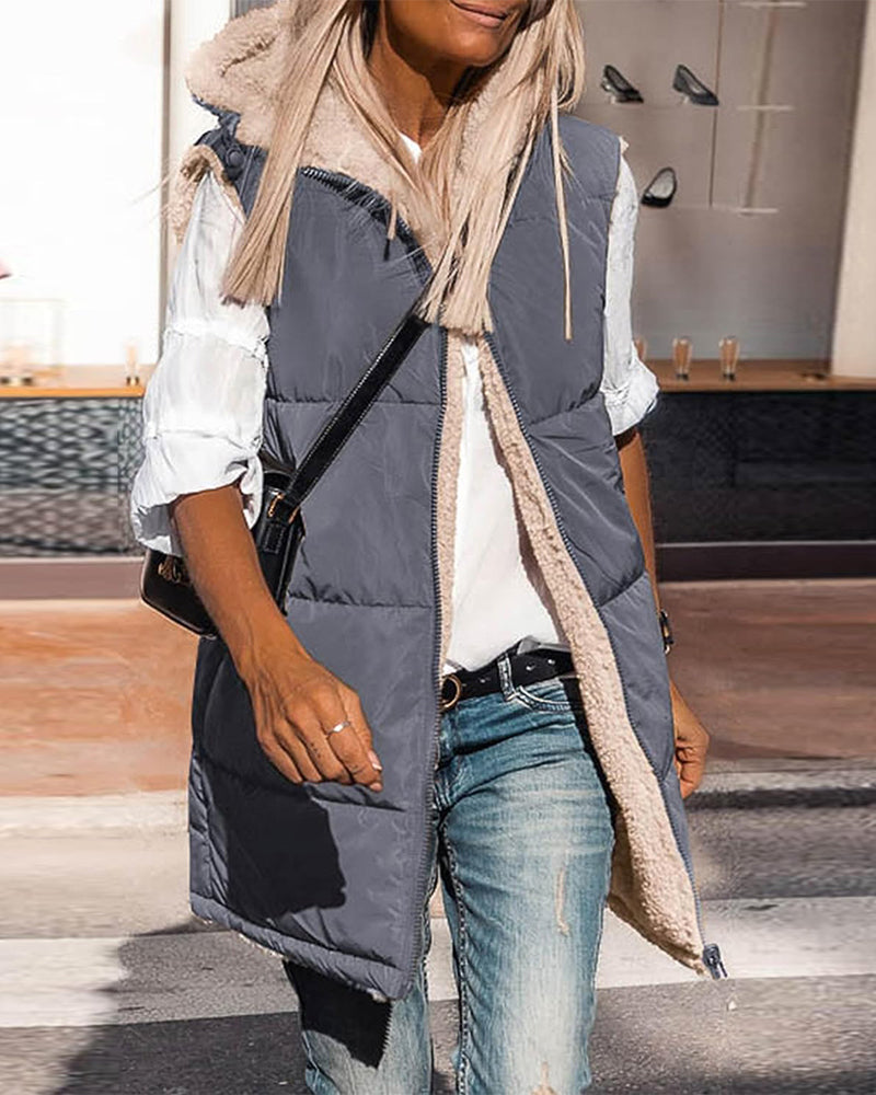 Wende-Thermoweste mit Kapuze-CALLISTARI