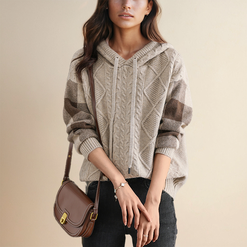 LEONIE | JACQUARD HOODED SWEATER-CALLISTARI