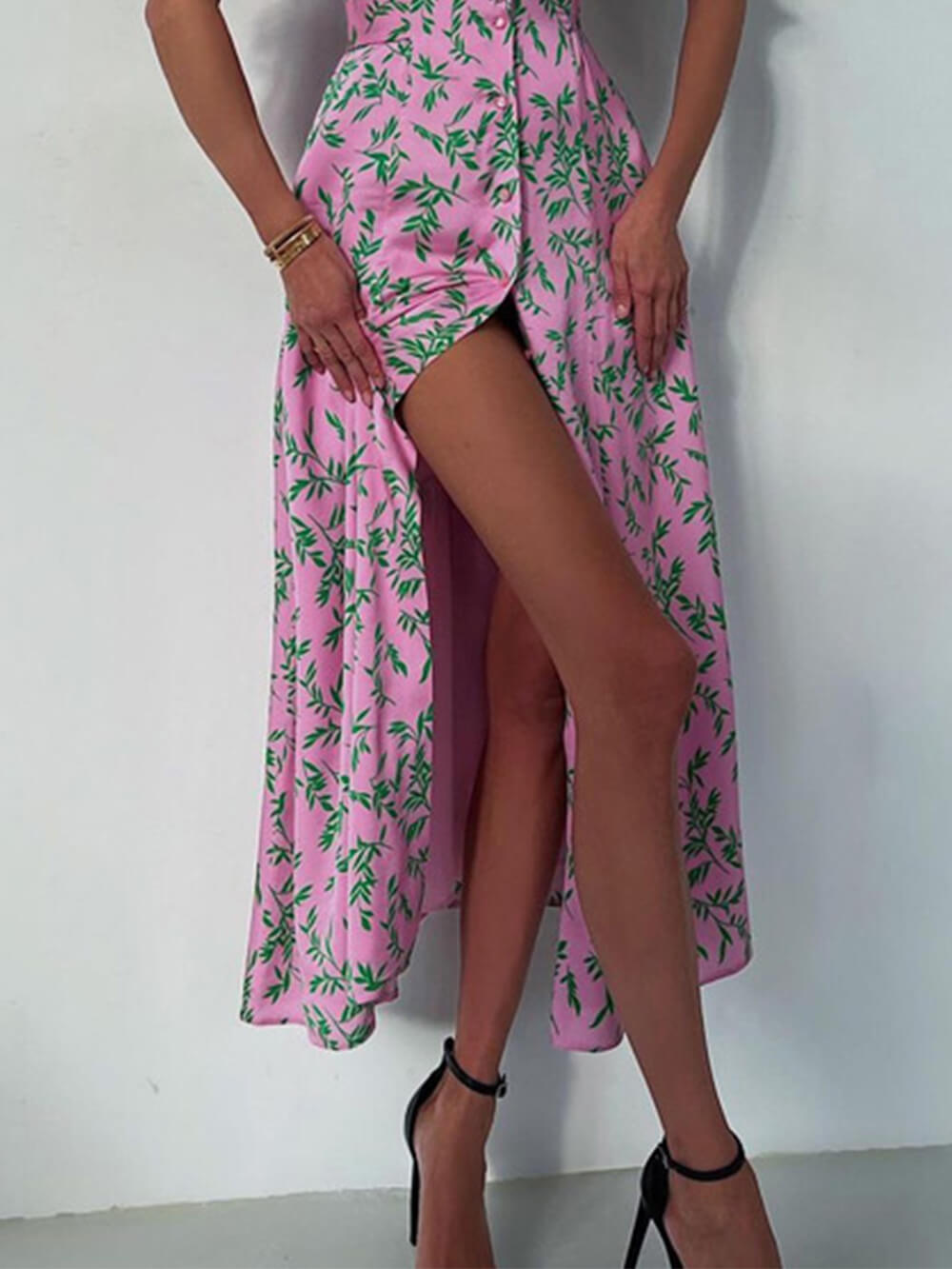 Elegant Doll Collar Fashion Mid-Length Dress-CALLISTARI