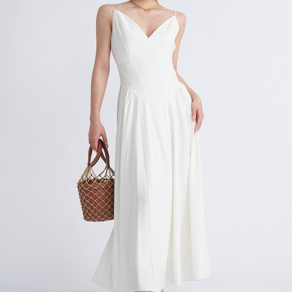 Mirabelle Mesh Embroidered A-Line Maxi Dress-CALLISTARI