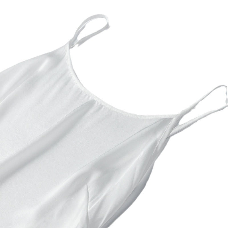 Sophia Satin Backless Long Dress-CALLISTARI