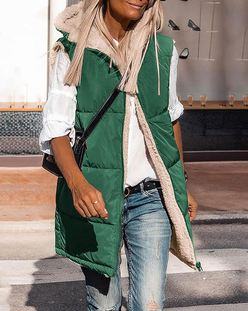 Wende-Thermoweste mit Kapuze-CALLISTARI