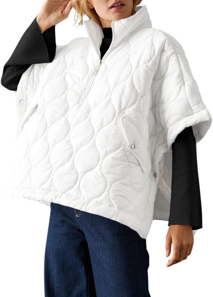 Quilted Poncho - Style Jacket-aritzao
