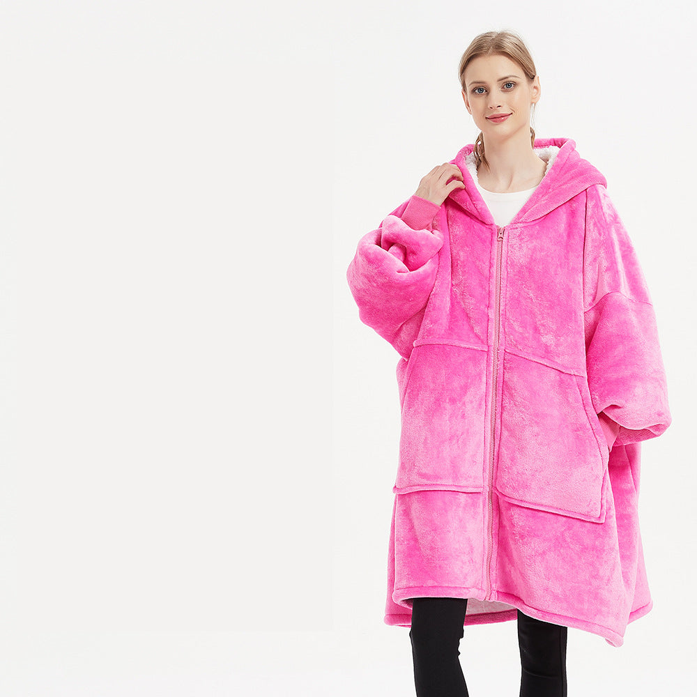 Oversized Robe Style Giant Blanket Hoodie-CALLISTARI