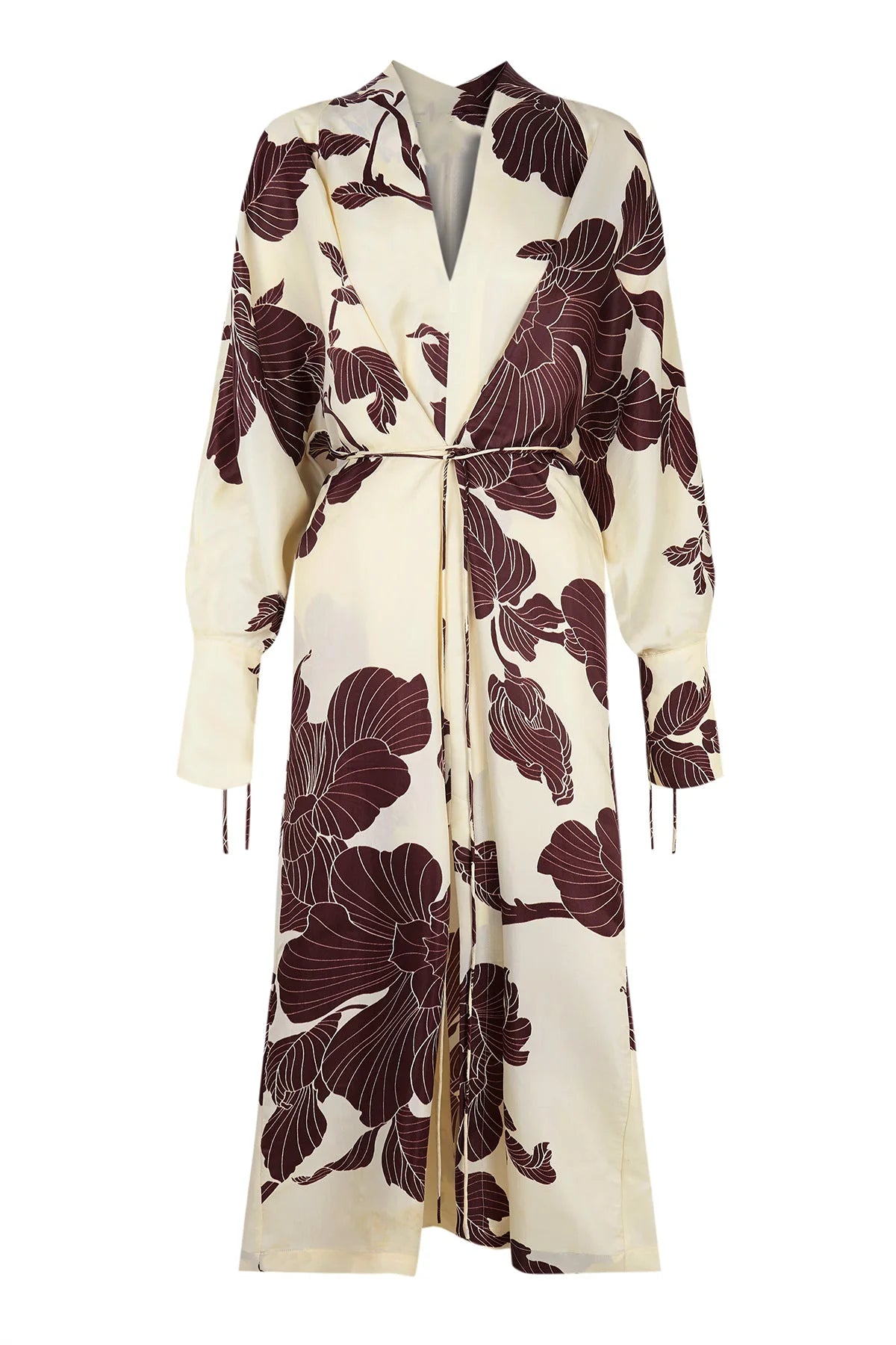 Origami Print Kimono Dress-aritzao