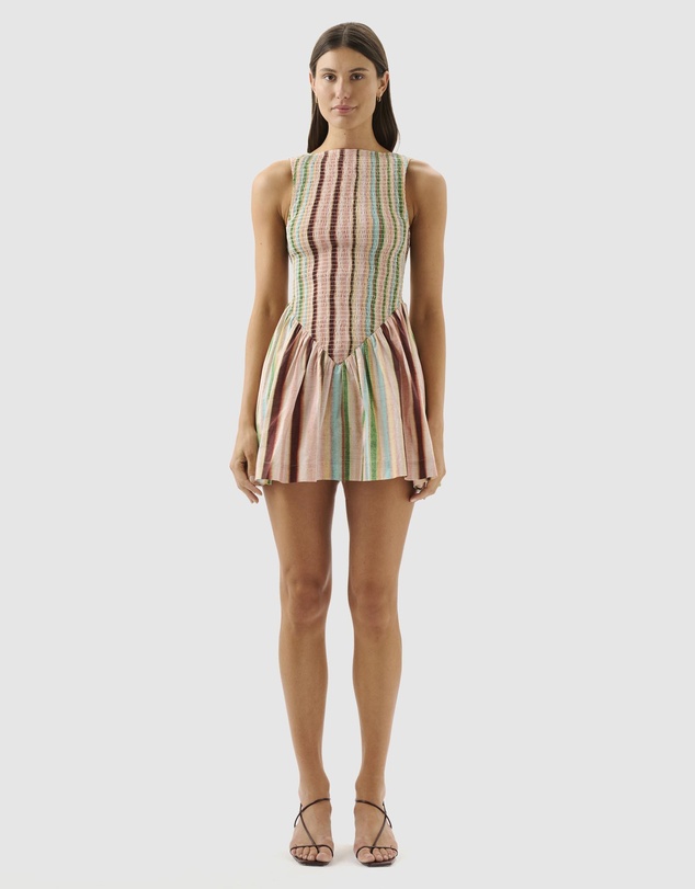 Rainbow Glow Pleated Mini