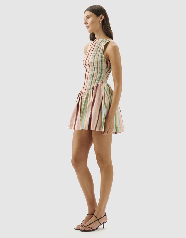 Rainbow Glow Pleated Mini