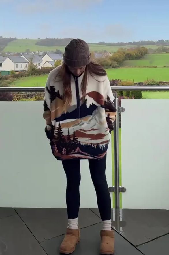 Designer oversized wool coat