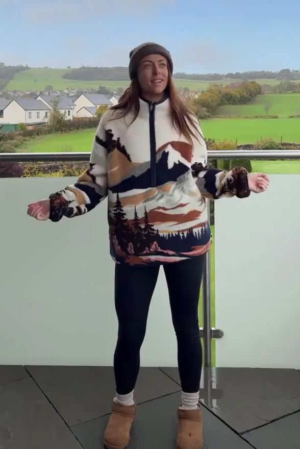 Designer oversized wool coat