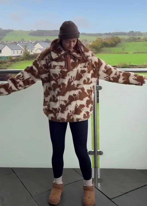 Designer oversized wool coat