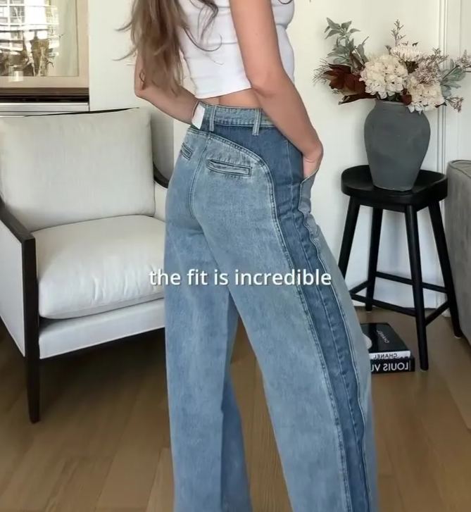 [Copy]Vervet Zipper Fly Distressed Paint Splatter Boyfriend Jeans