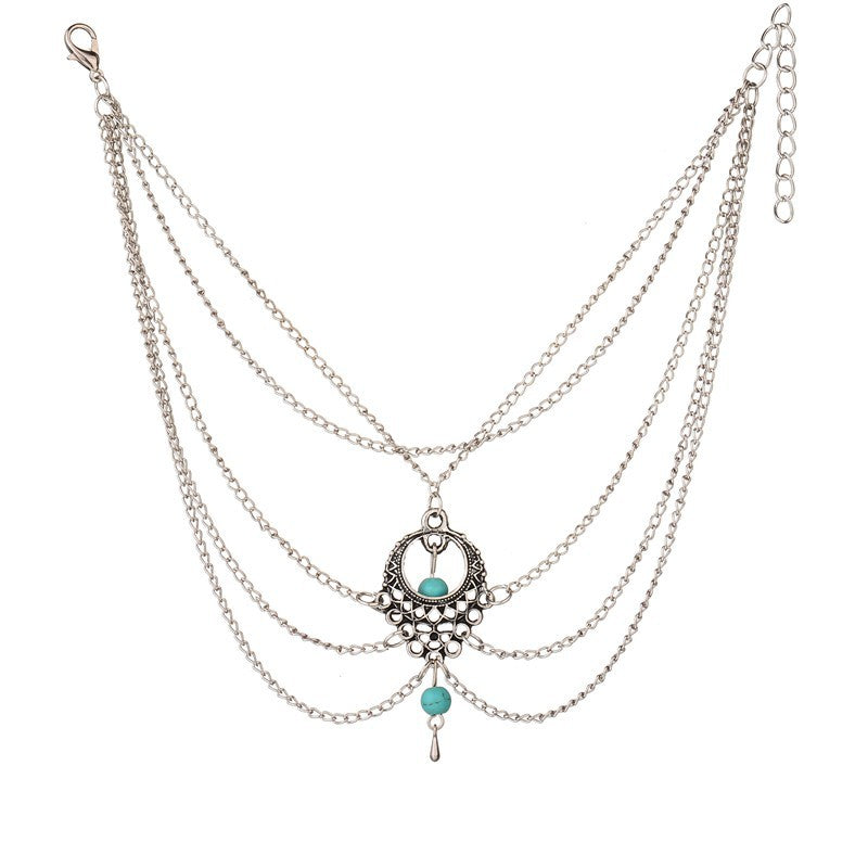 Silver Beach Boho Anklet-CALLISTARI