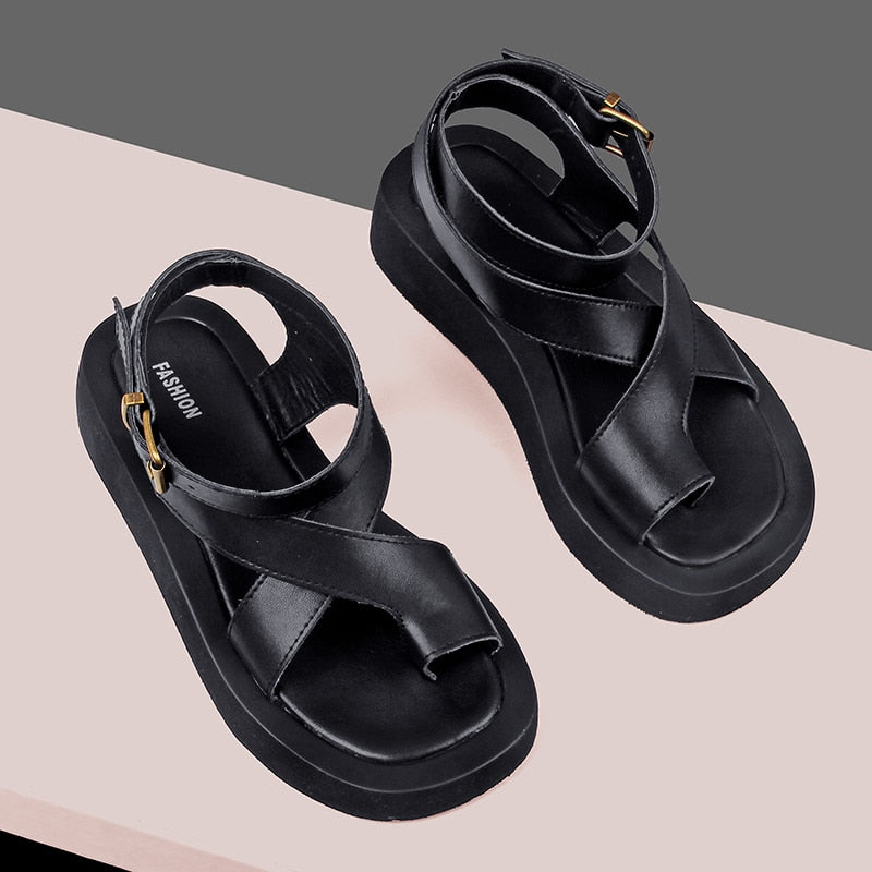 Genuine Leather Toe Sandals-CALLISTARI