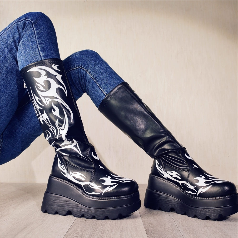 Flame High Heels Boots-CALLISTARI