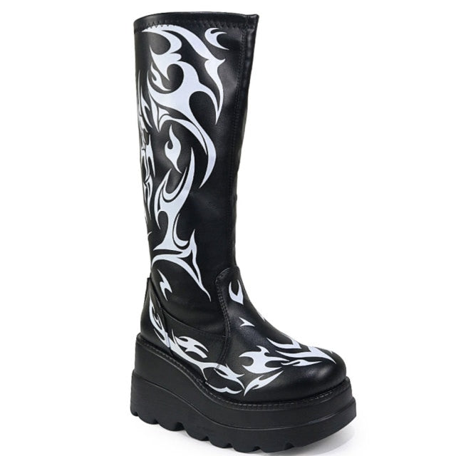 Flame High Heels Boots-CALLISTARI