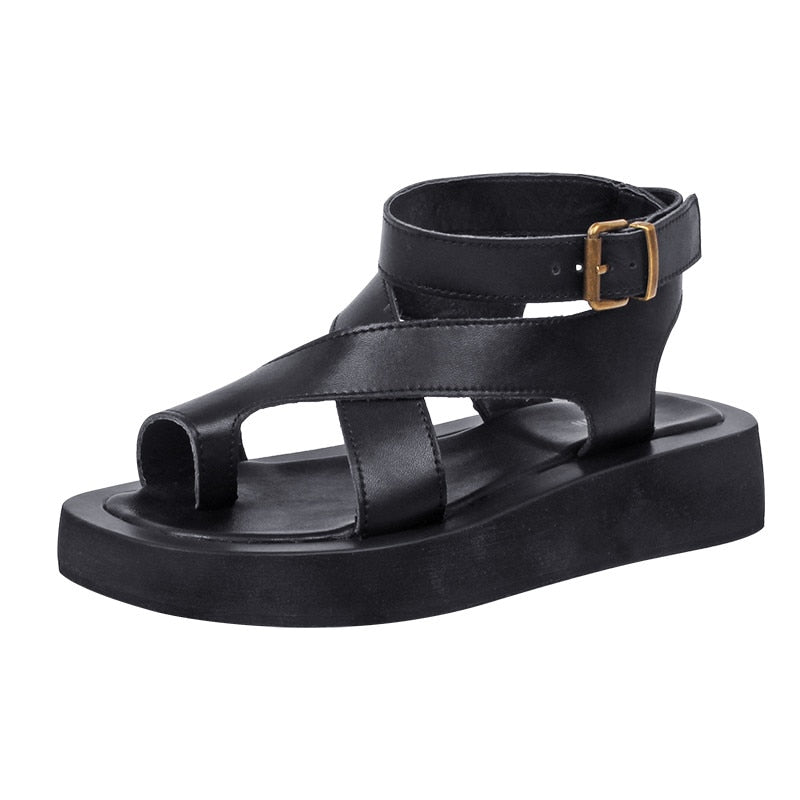 Genuine Leather Toe Sandals-CALLISTARI