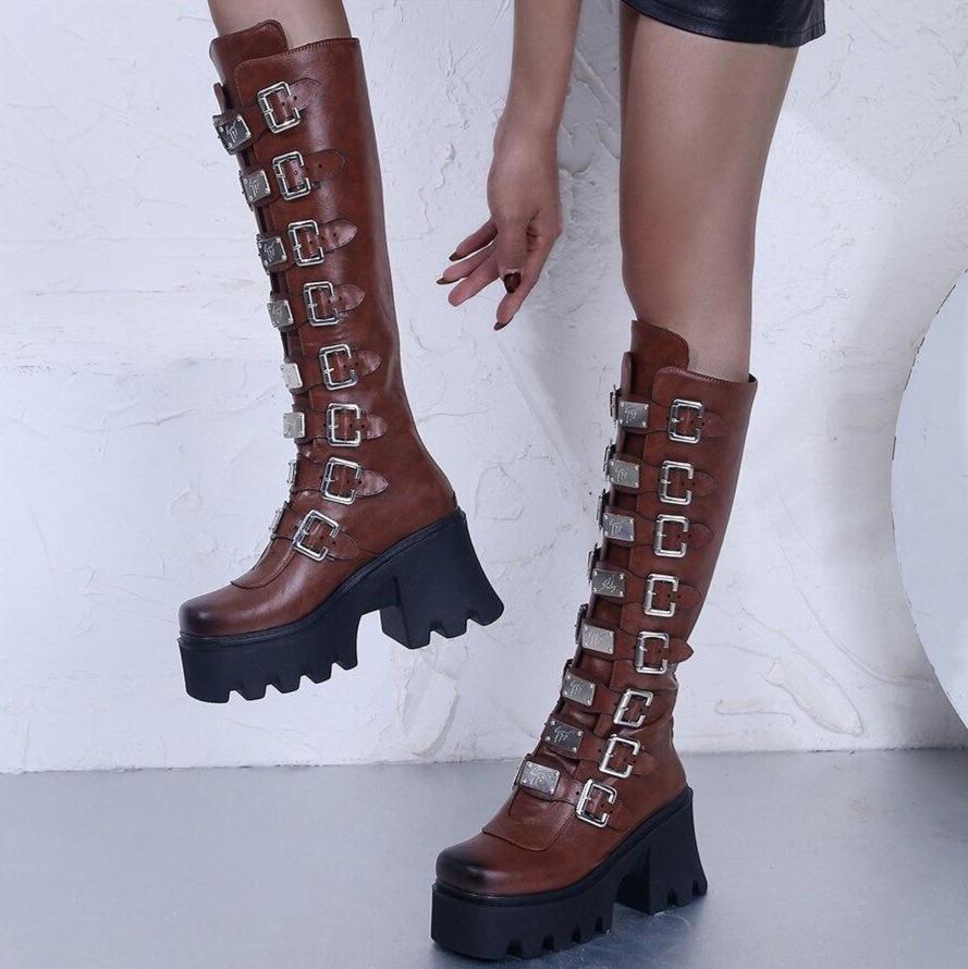 Metal Long Boots-CALLISTARI