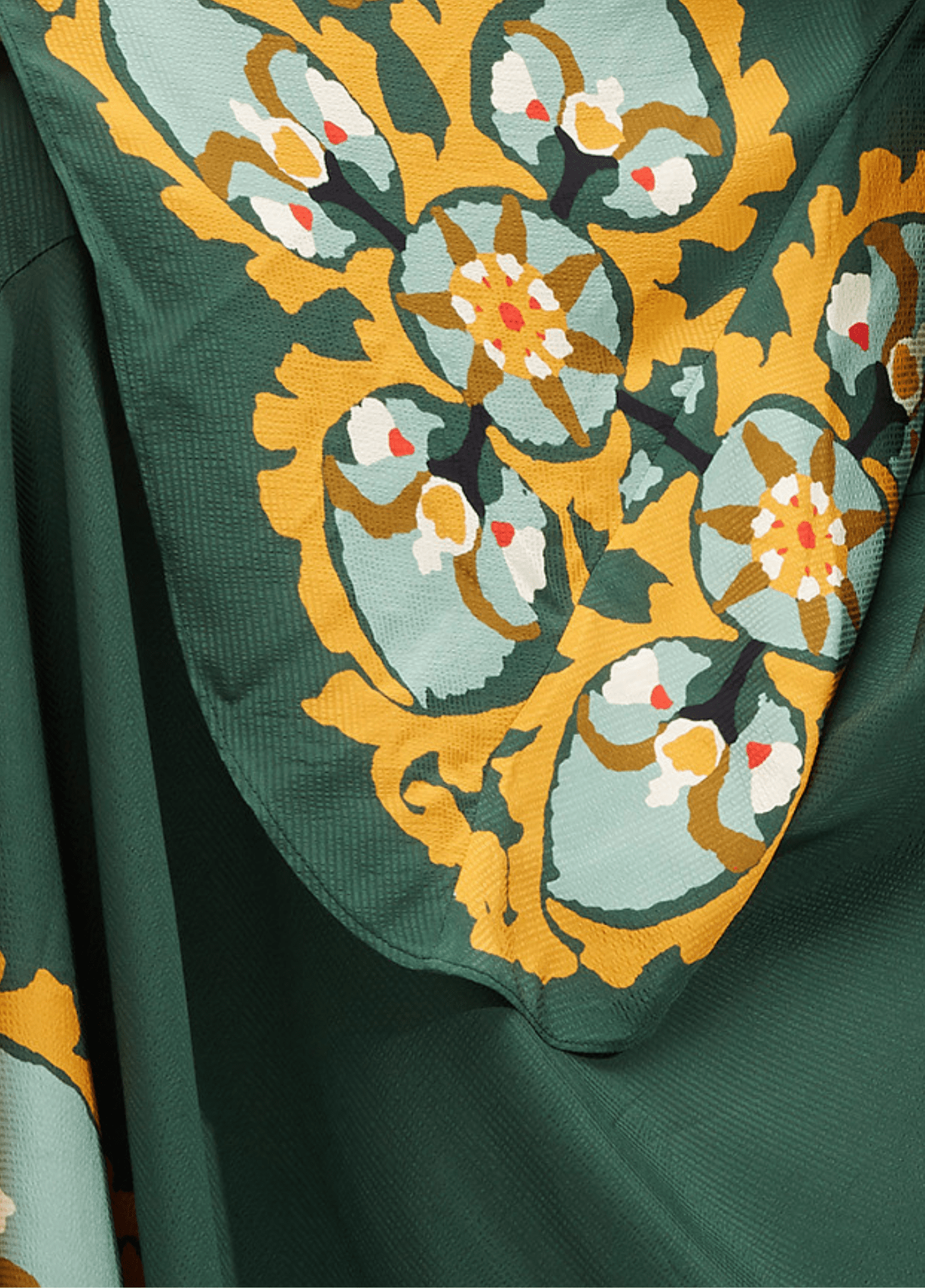 Robe kimono réversible | Émeraude-aritzao
