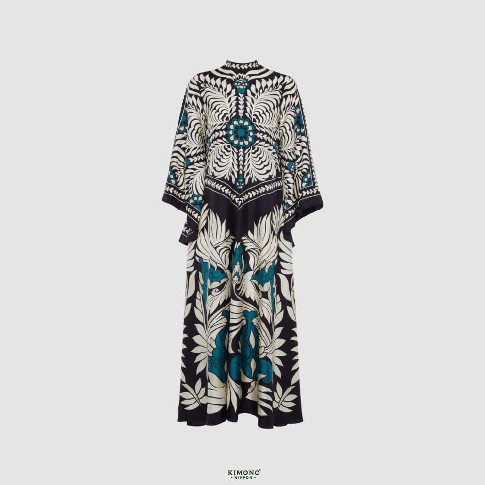 Robe Kimono Réversible | Jungle Graphique Chic-aritzao