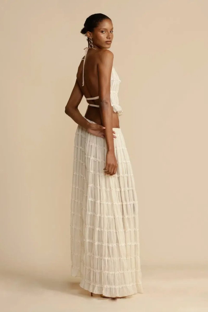 Rosalie Backless Pleated Set-CALLISTARI