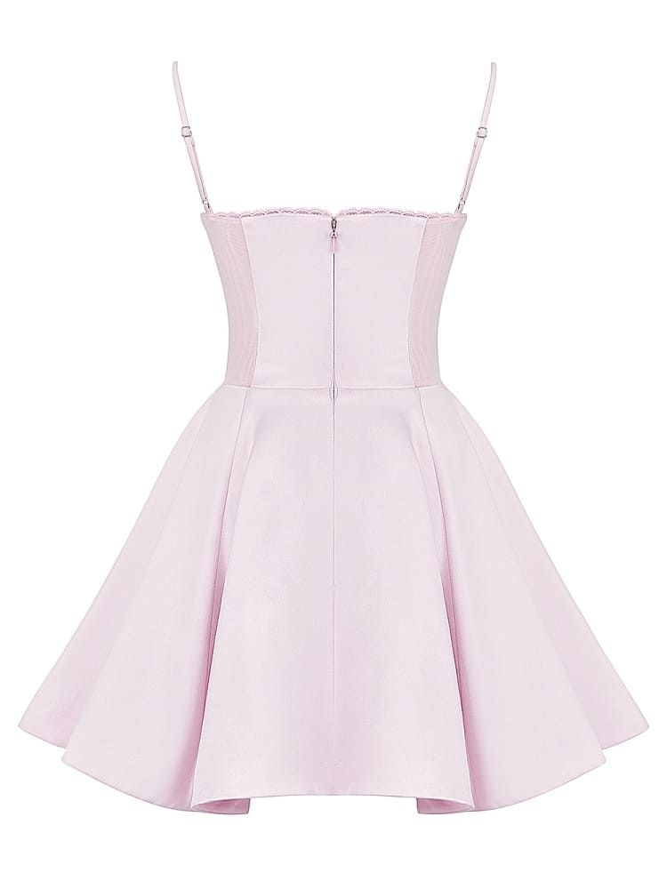 Ballerina Pink Tulle Mini Dress-CALLISTARI