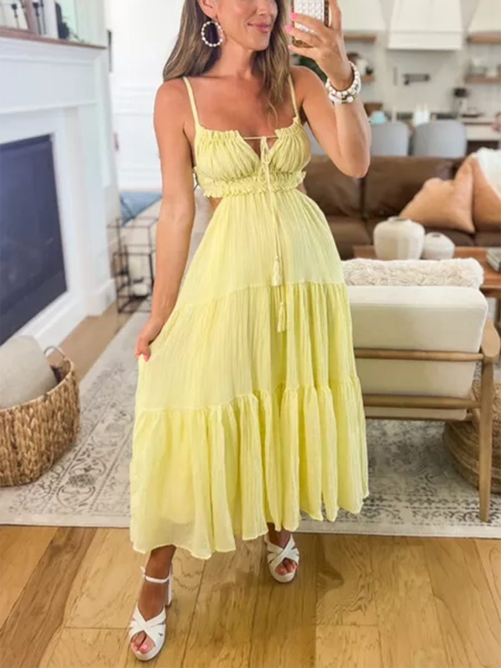 Magical Moments Maxi Dress Yellow-CALLISTARI
