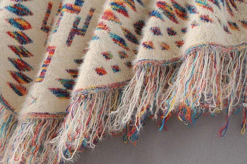 Avery Knitted Poncho-CALLISTARI