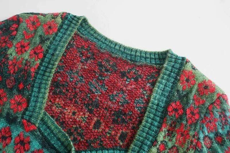 Callia Cropped Knitted Cardigan-CALLISTARI