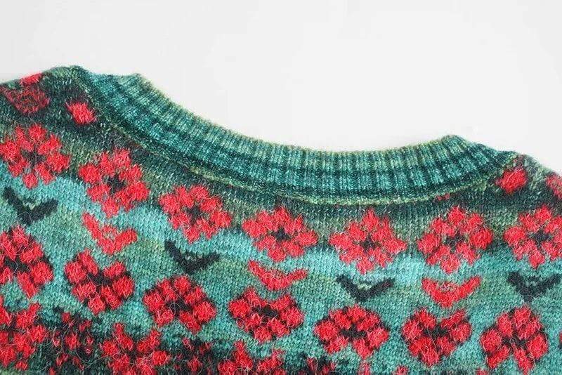 Callia Cropped Knitted Cardigan-CALLISTARI