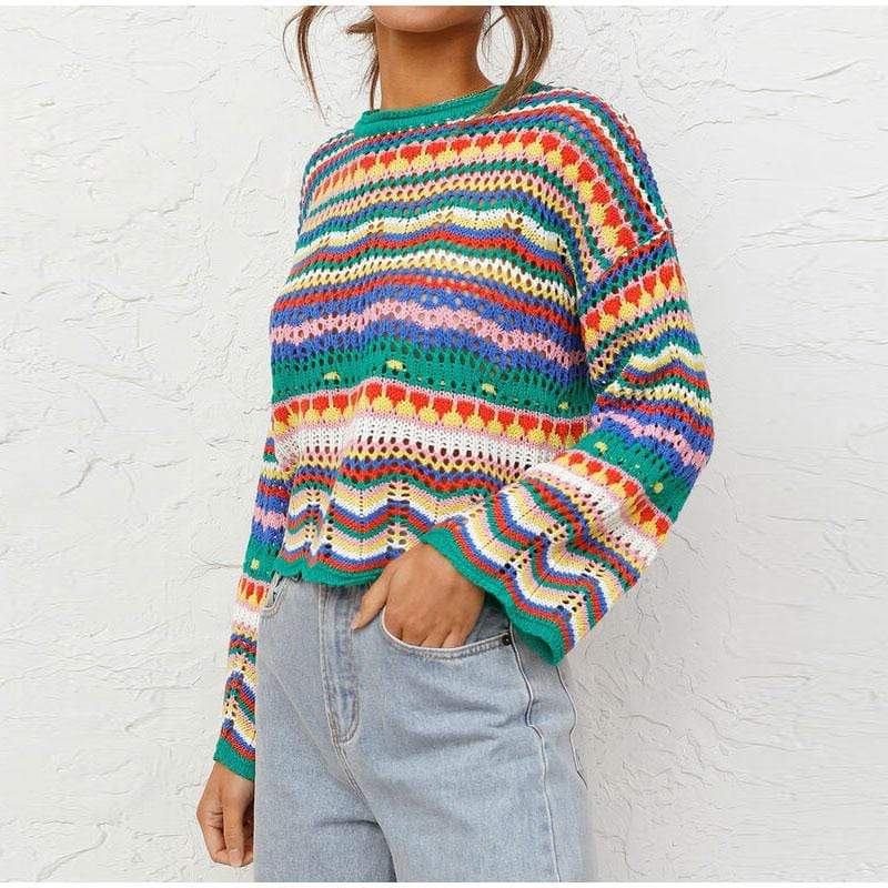 WickedAF Harmony Multicolor Sweater