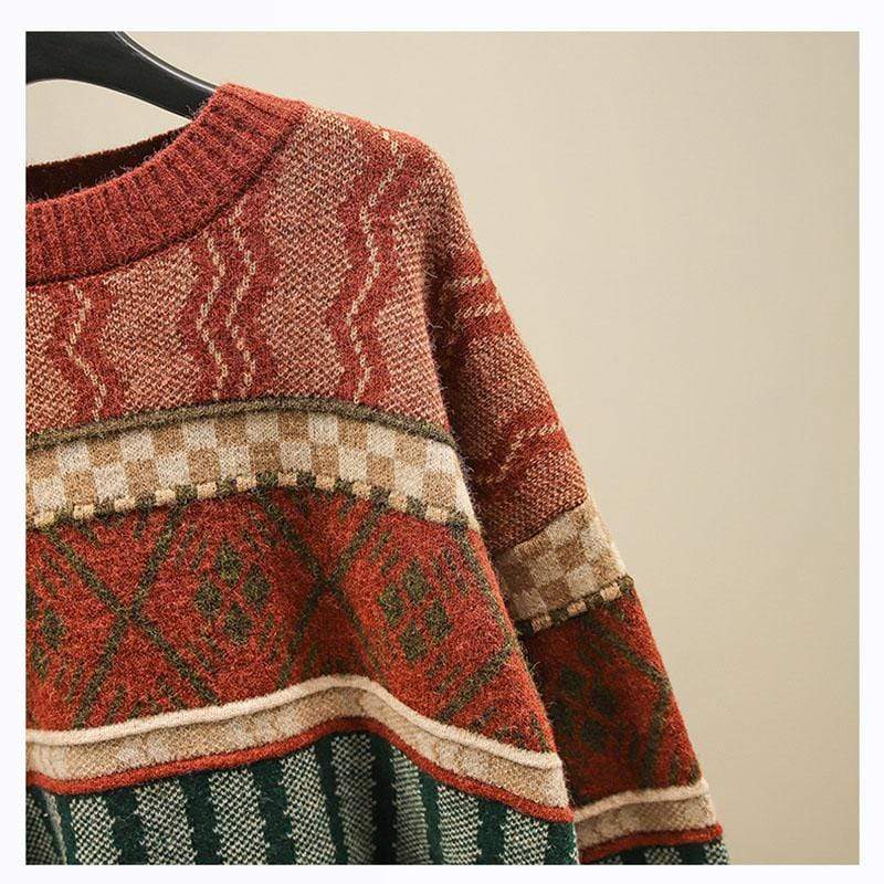 Kalea Retro Knitted Sweater-CALLISTARI