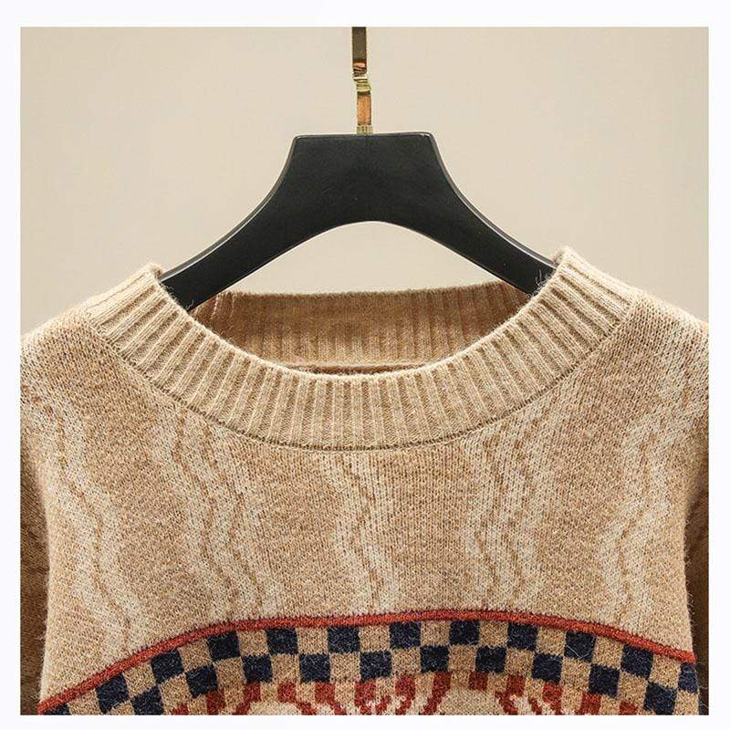 Kalea Retro Knitted Sweater-CALLISTARI