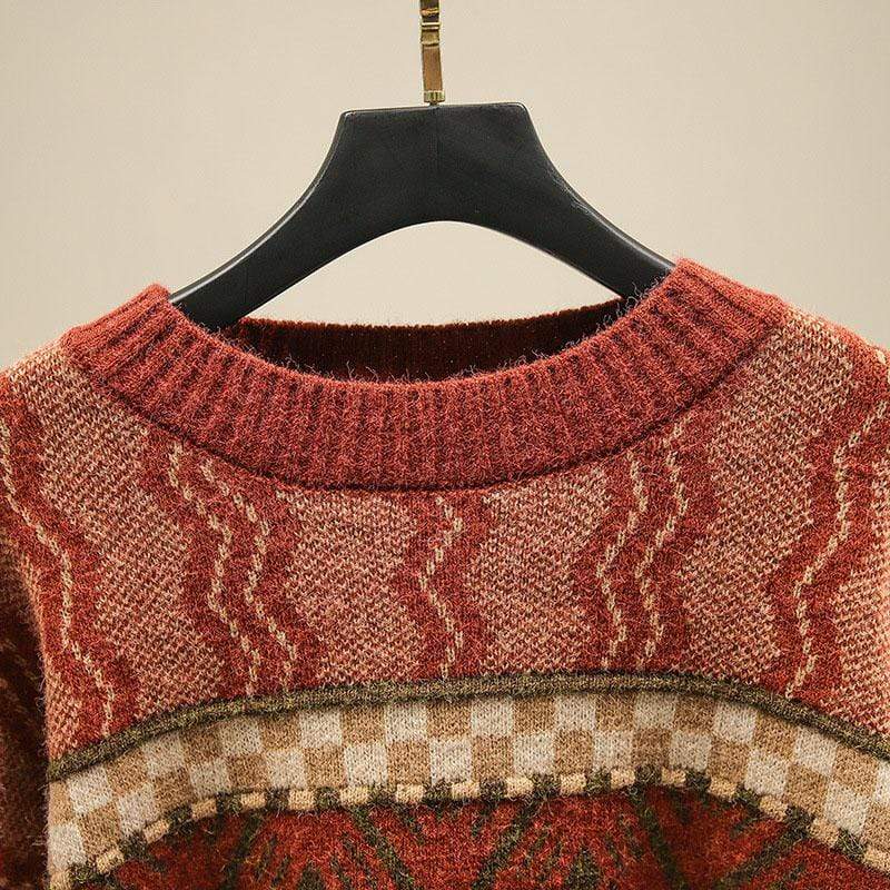 Kalea Retro Knitted Sweater-CALLISTARI