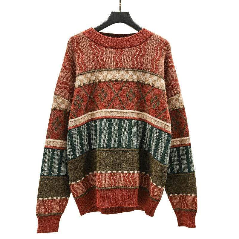 Kalea Retro Knitted Sweater-CALLISTARI