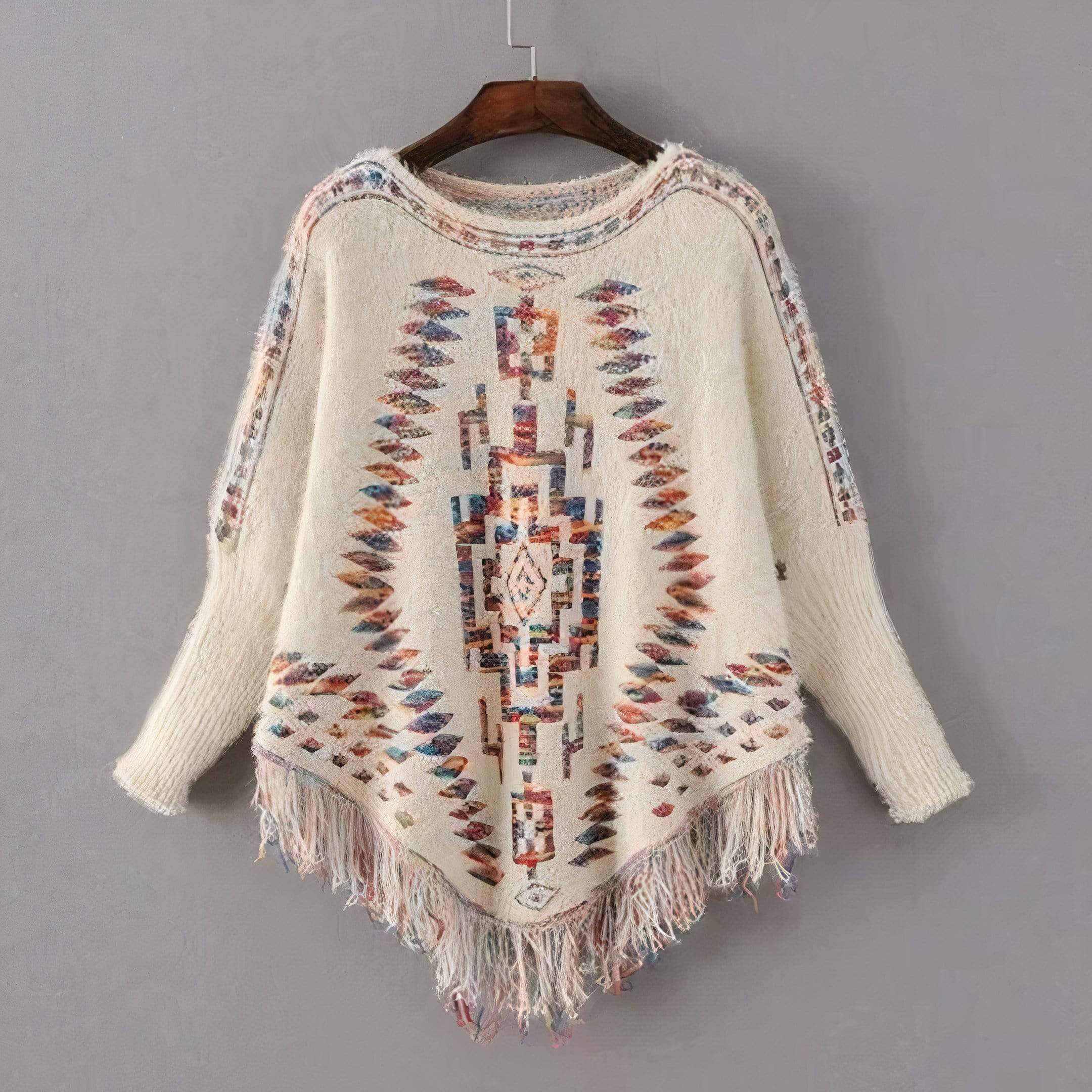 Avery Knitted Poncho-CALLISTARI