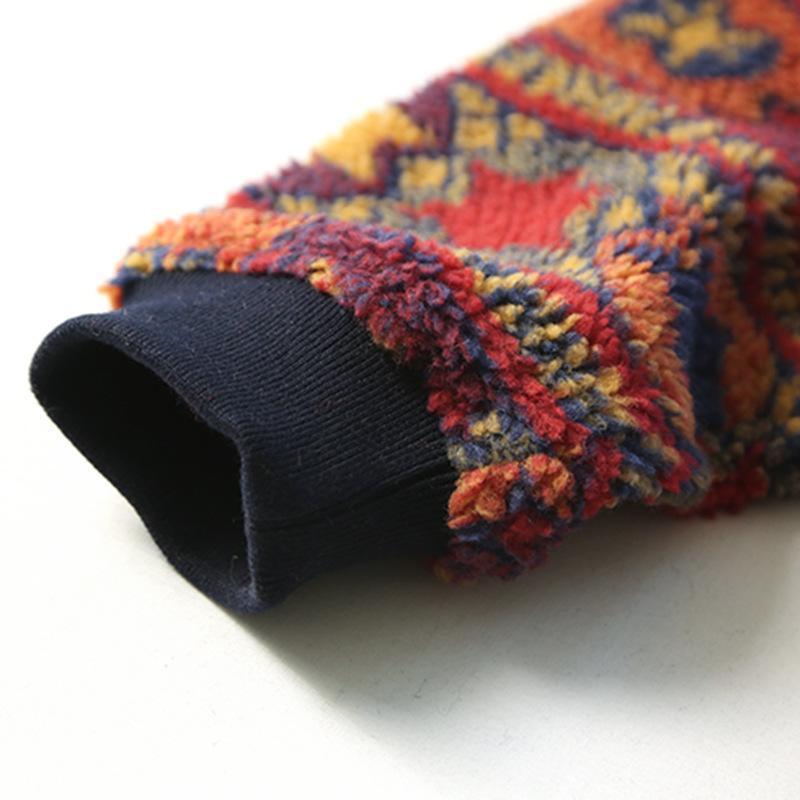 Vintage Print O-Neck Sweatshirt - wickedafstore