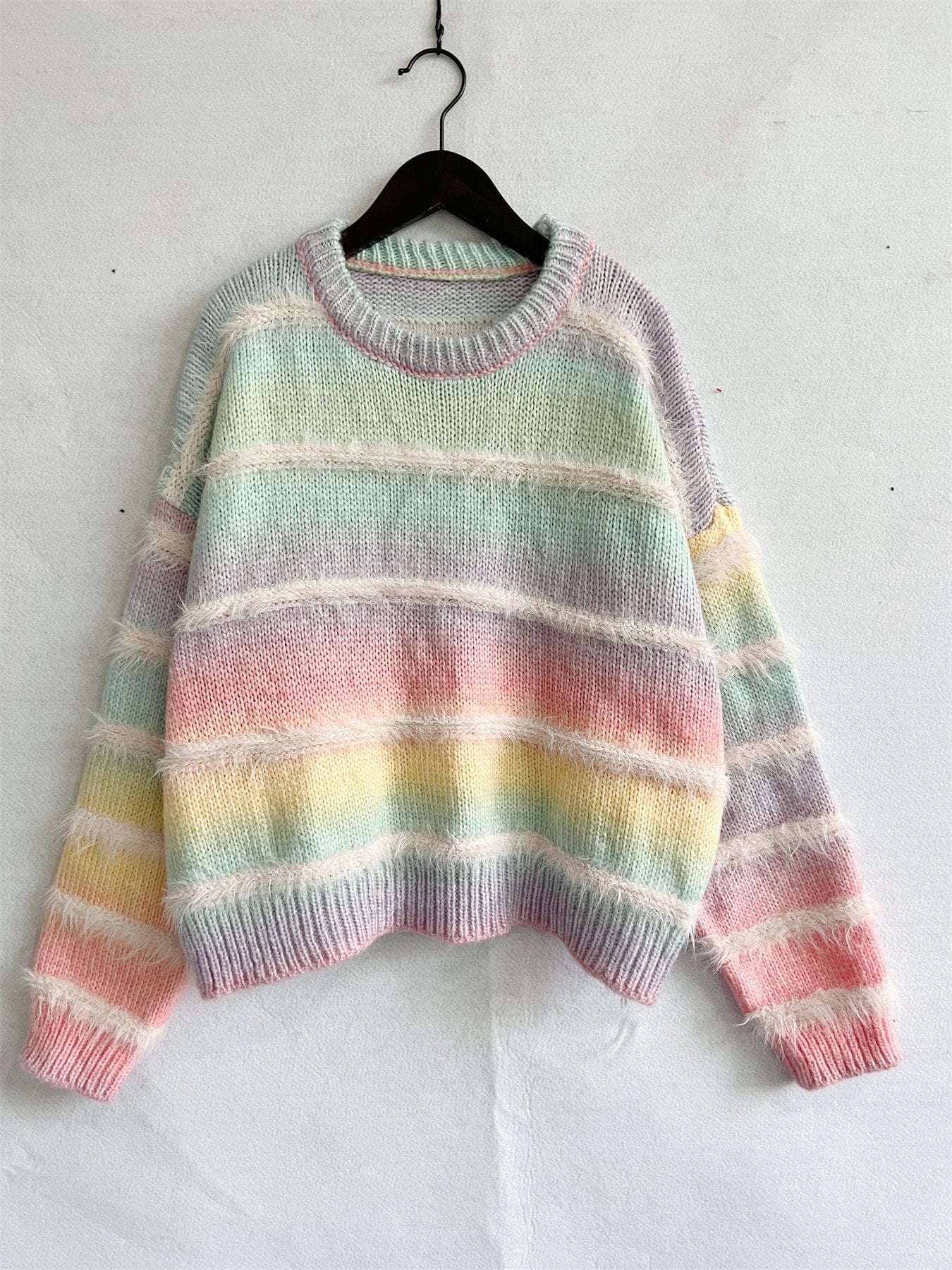 wickedafstore Tayla Gradient Striped Sweater