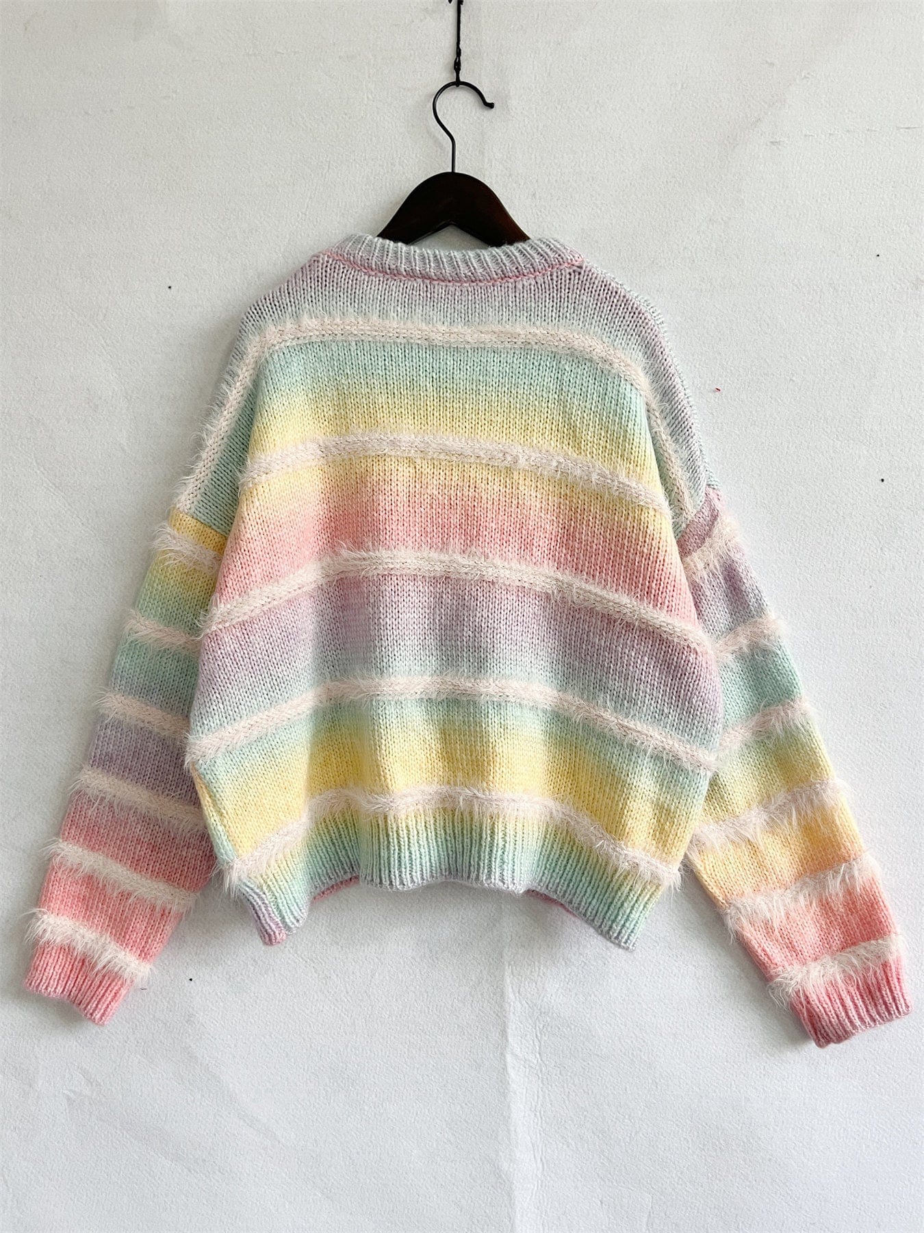 wickedafstore Tayla Gradient Striped Sweater