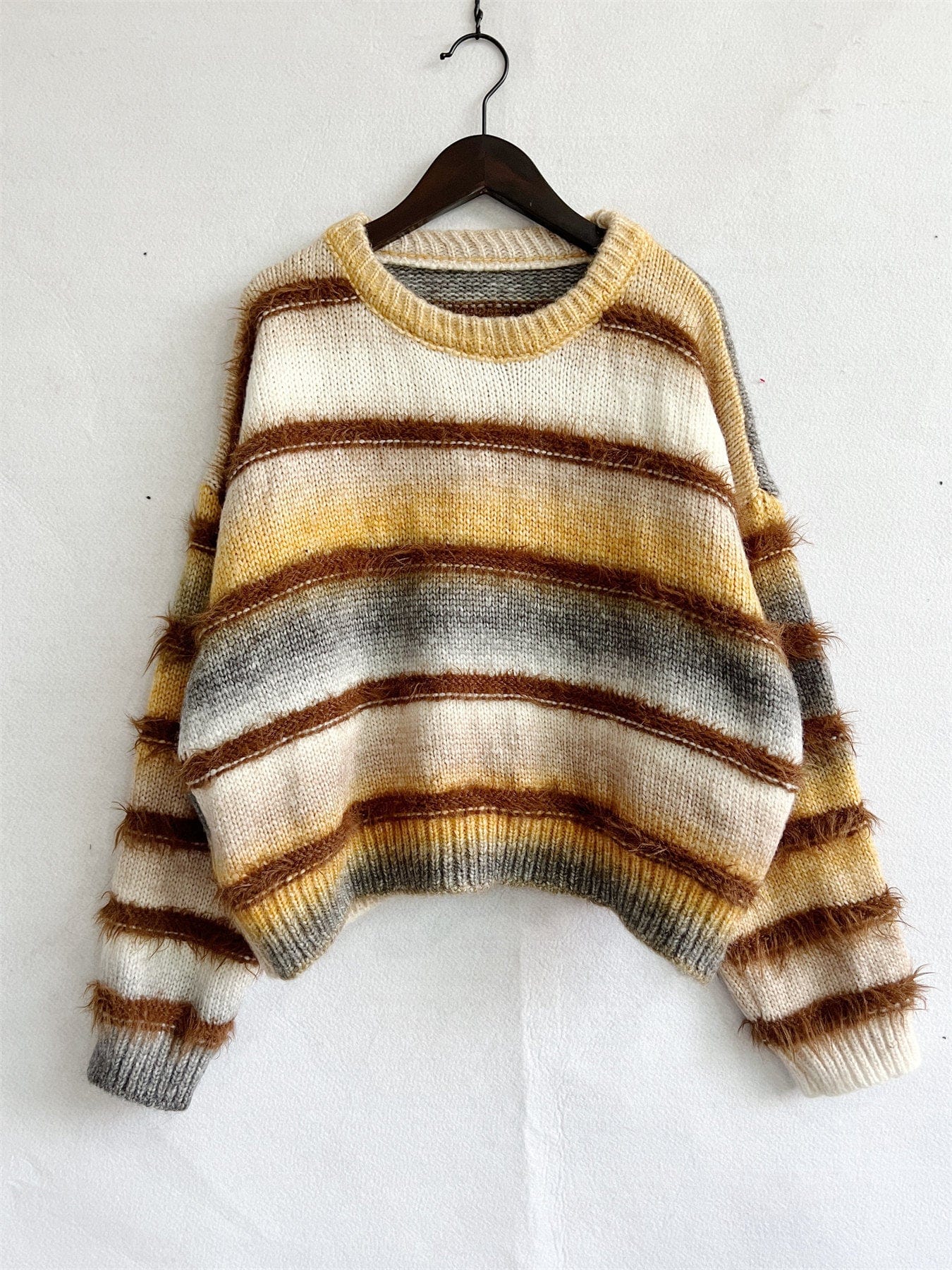 wickedafstore Tayla Gradient Striped Sweater