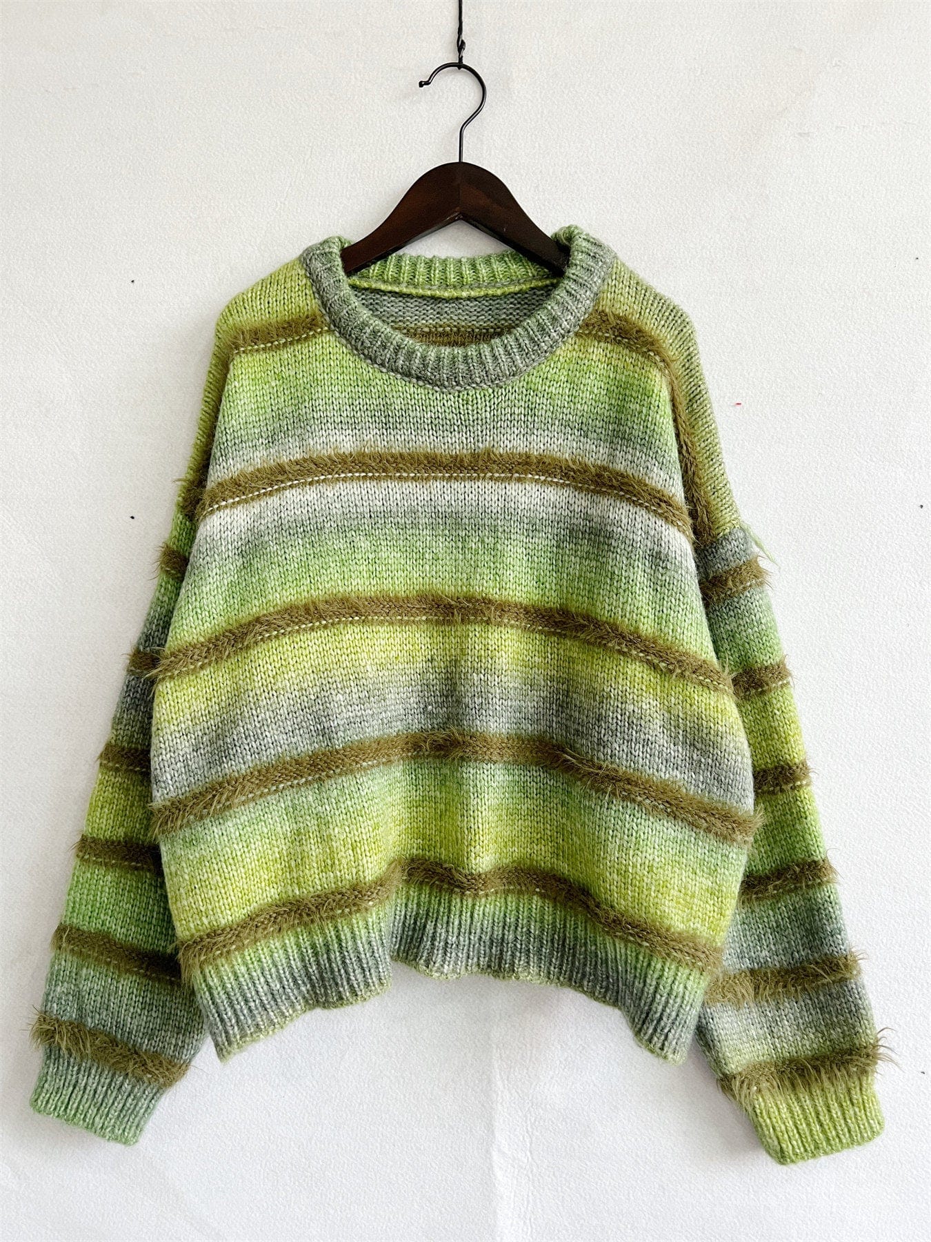wickedafstore Tayla Gradient Striped Sweater